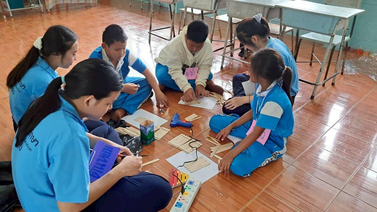 17. ค่ายศิลปะบูรณาการกับสาระการเรียนรู้สำหรับนักเรียนระดับประถมศึกษา ณ โรงเรียนบ้านโนนม่วง